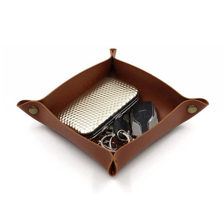 Nordic Styled Leather Tray | Gadget Leather Desk | TheLadPad